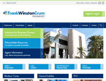 Tablet Screenshot of fwcruminsurance.com
